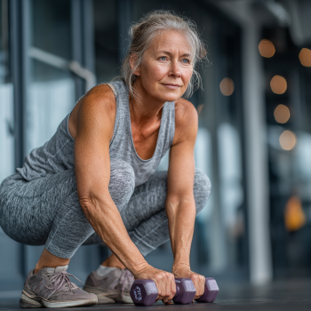 Активні літні люди займаються фітнесом